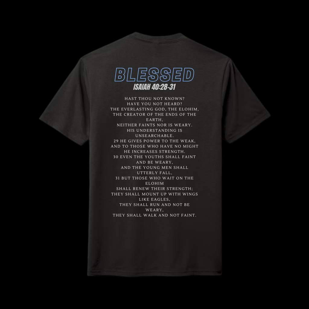 Blessed Tee - Carbon Black