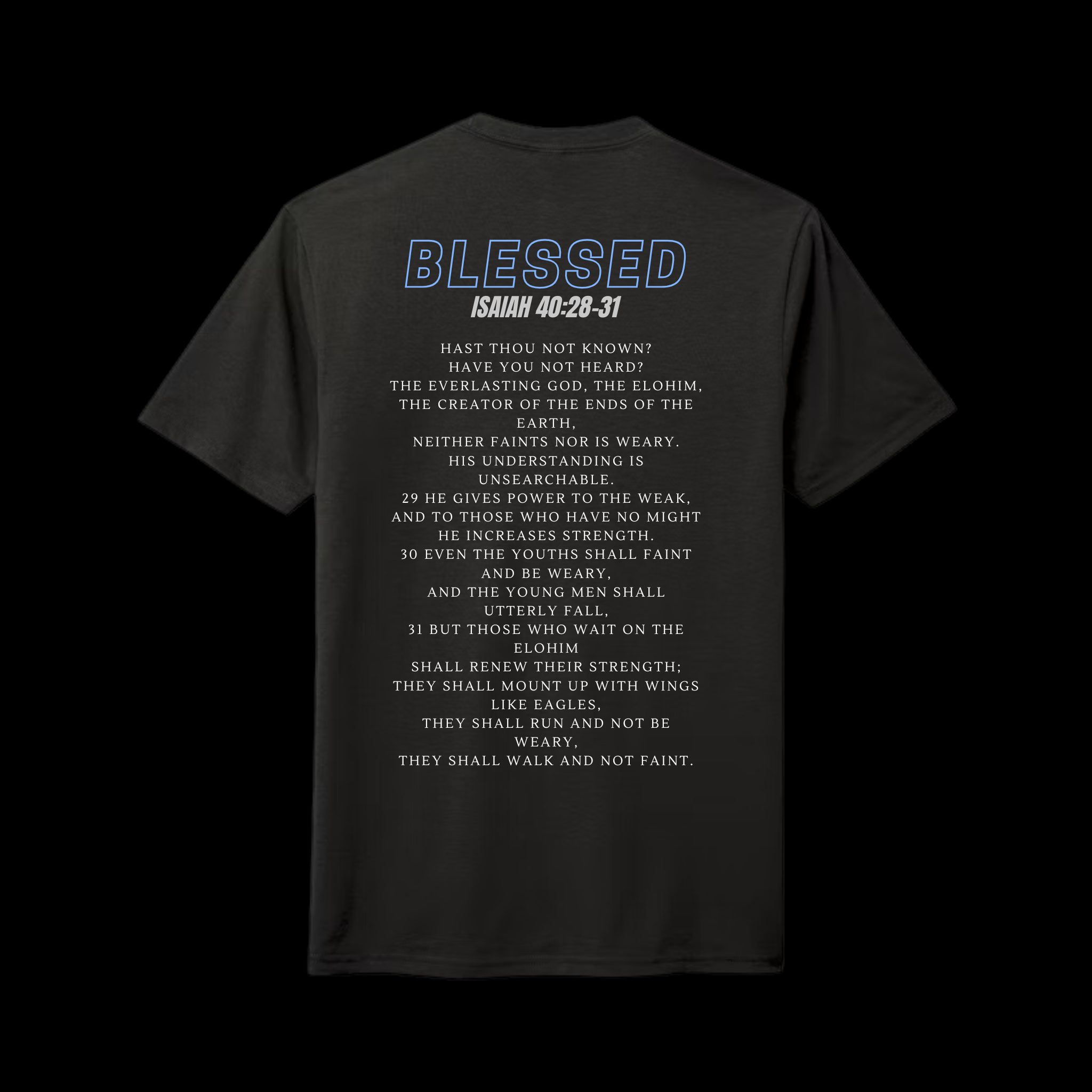 Blessed Tee - Carbon Black